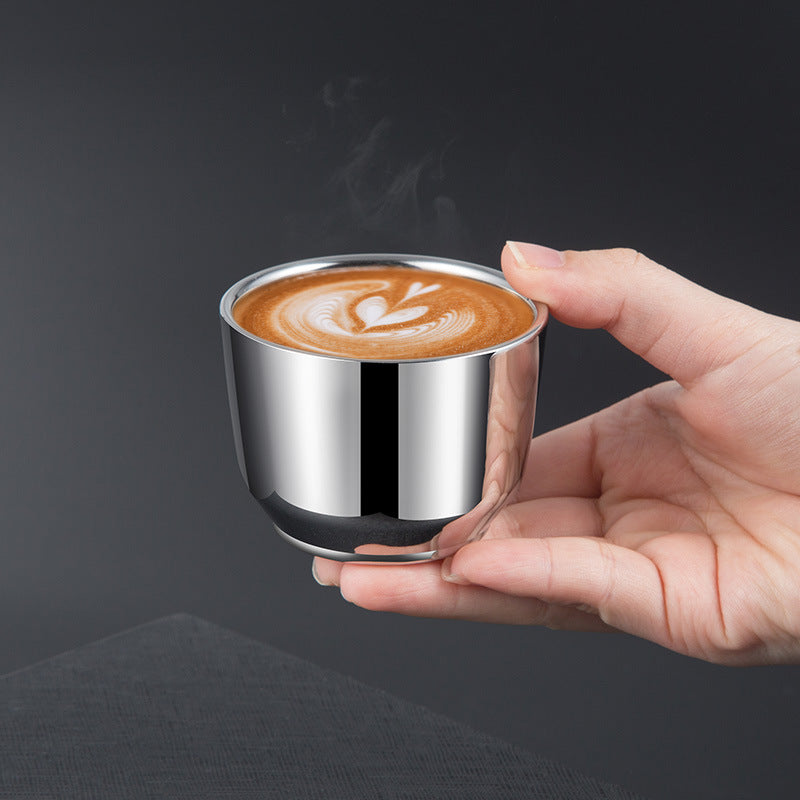 Stainless Steel Double-layer Coffee Cup