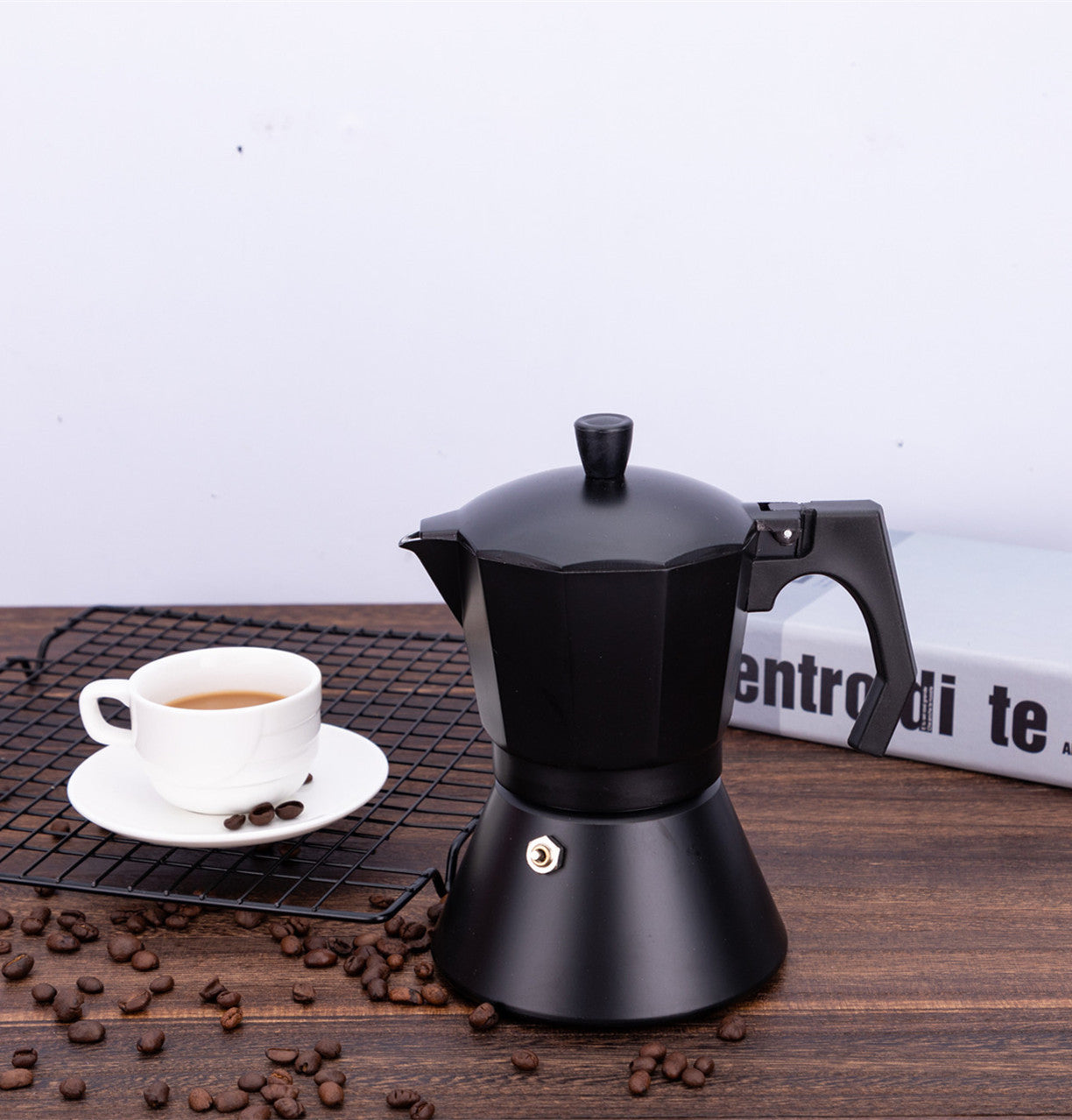 Il NERO Assoluto (Absolute Black) Moka Coffe Pot