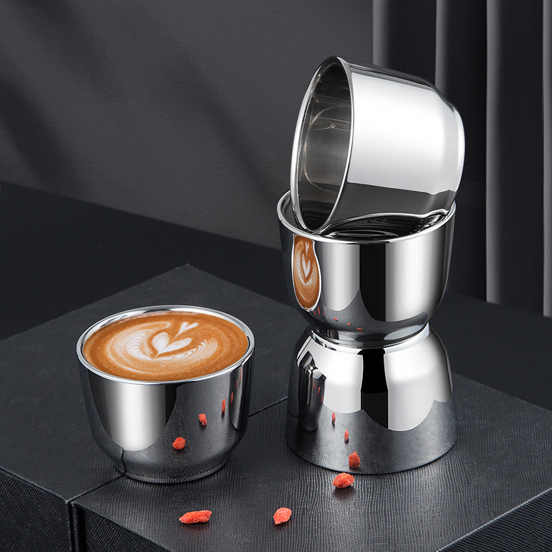 Stainless Steel Double-layer Coffee Cup