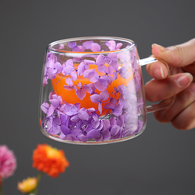 Double Layer Borosilicate Glass Cup